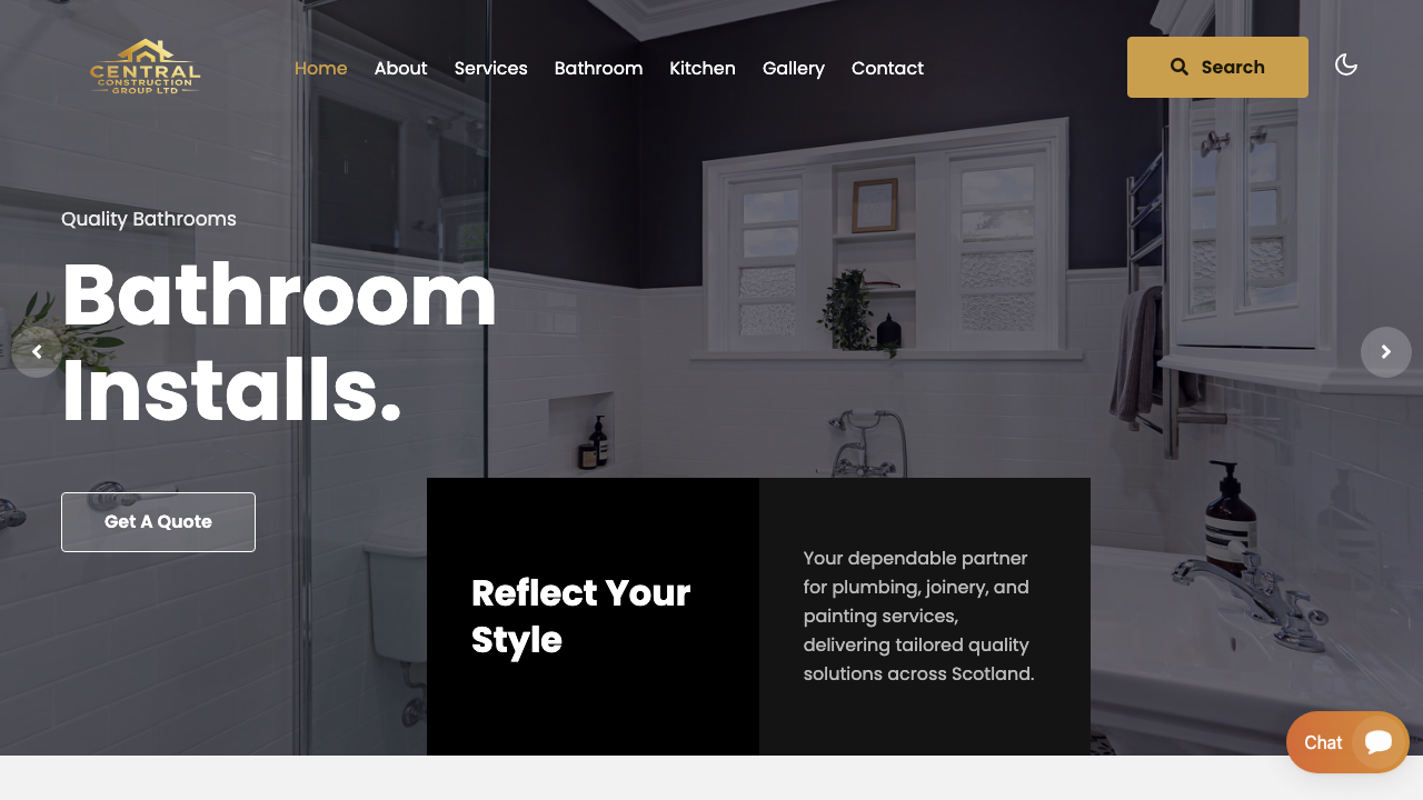 CENTRAL CONSTRUCTION GROUP LTD website preview