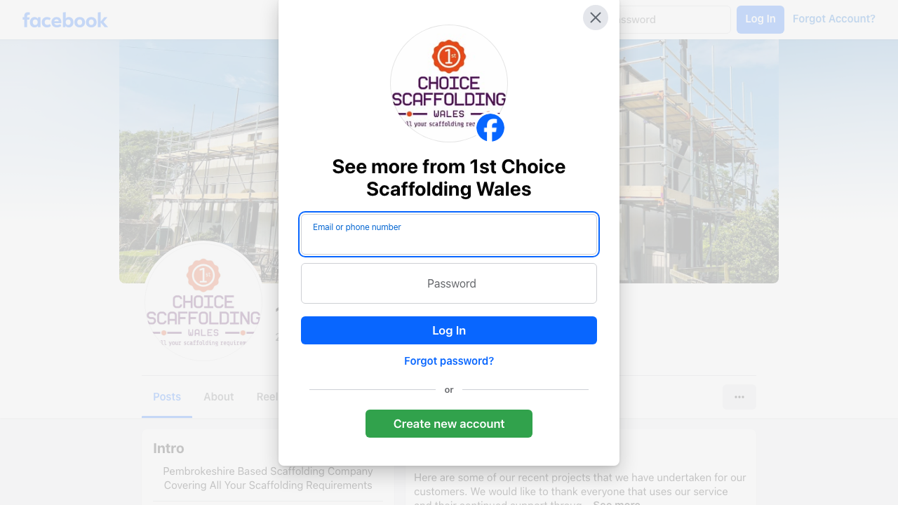 1ST CHOICESCAFFOLDINGWALES LIMITED website preview