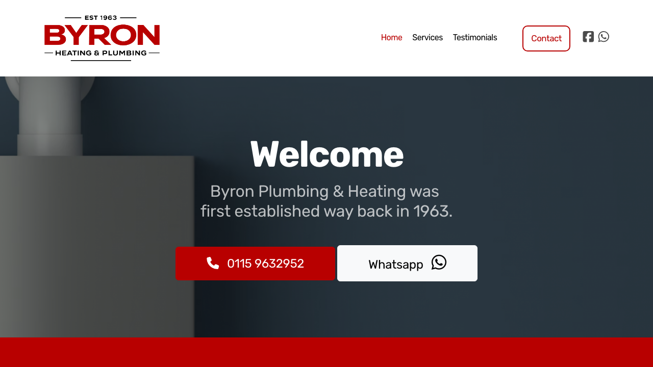 BYRON HEATING LTD website preview