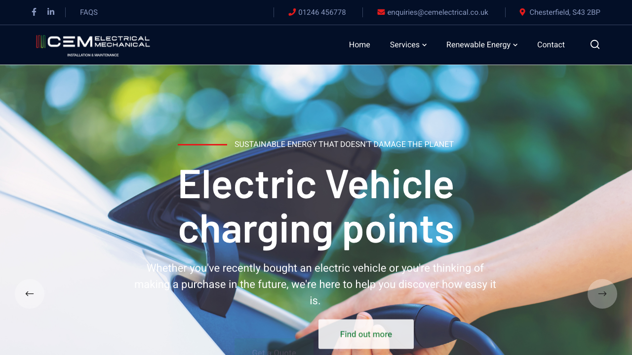 CEM ELECTRICAL LTD website preview