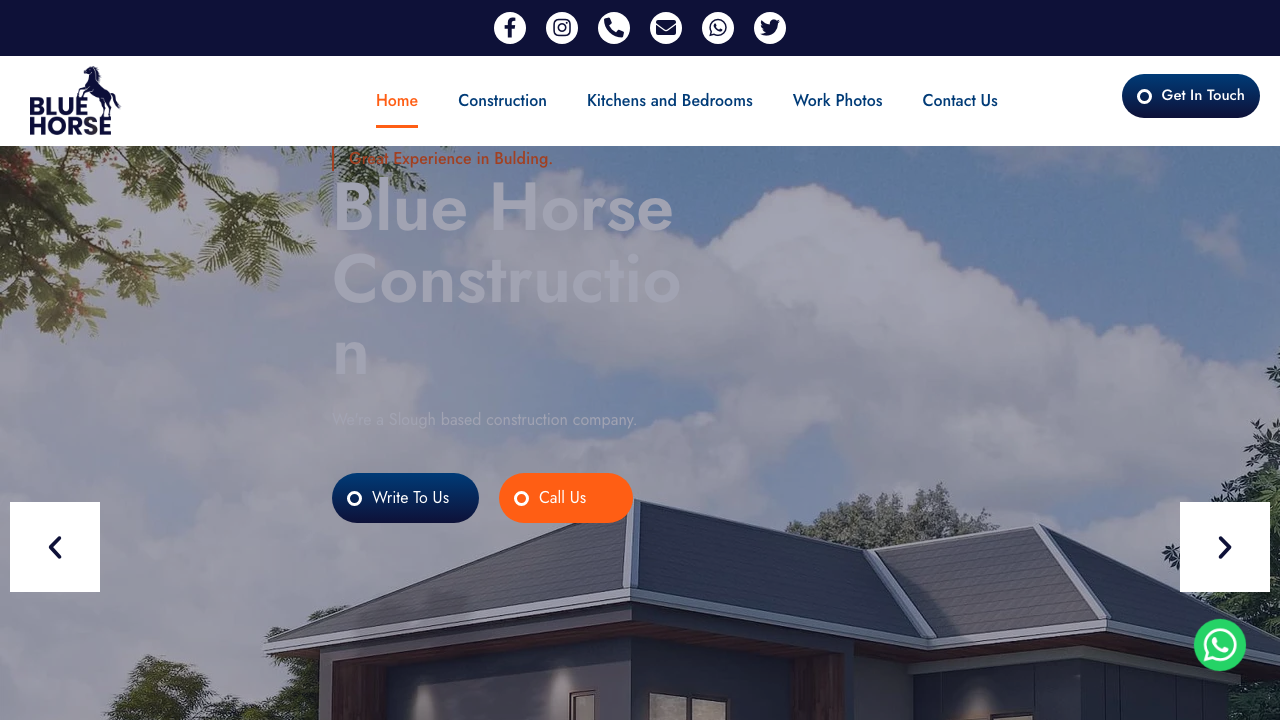 BLUE HORSE CONSTRUCTION LTD website preview