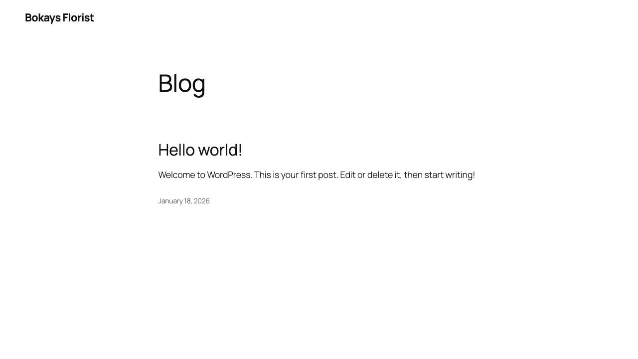 BOKAYS FLORIST LTD website preview