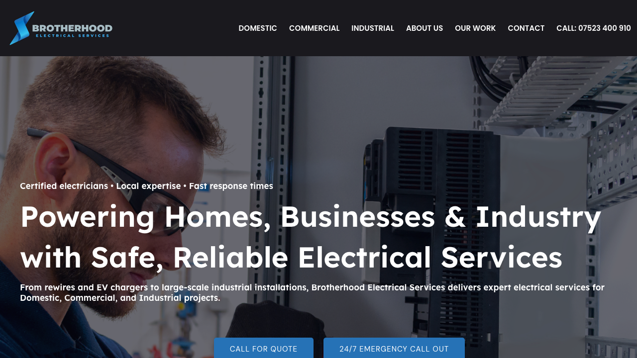 BROTHERHOOD ELECTRICAL SERVICES LTD website preview