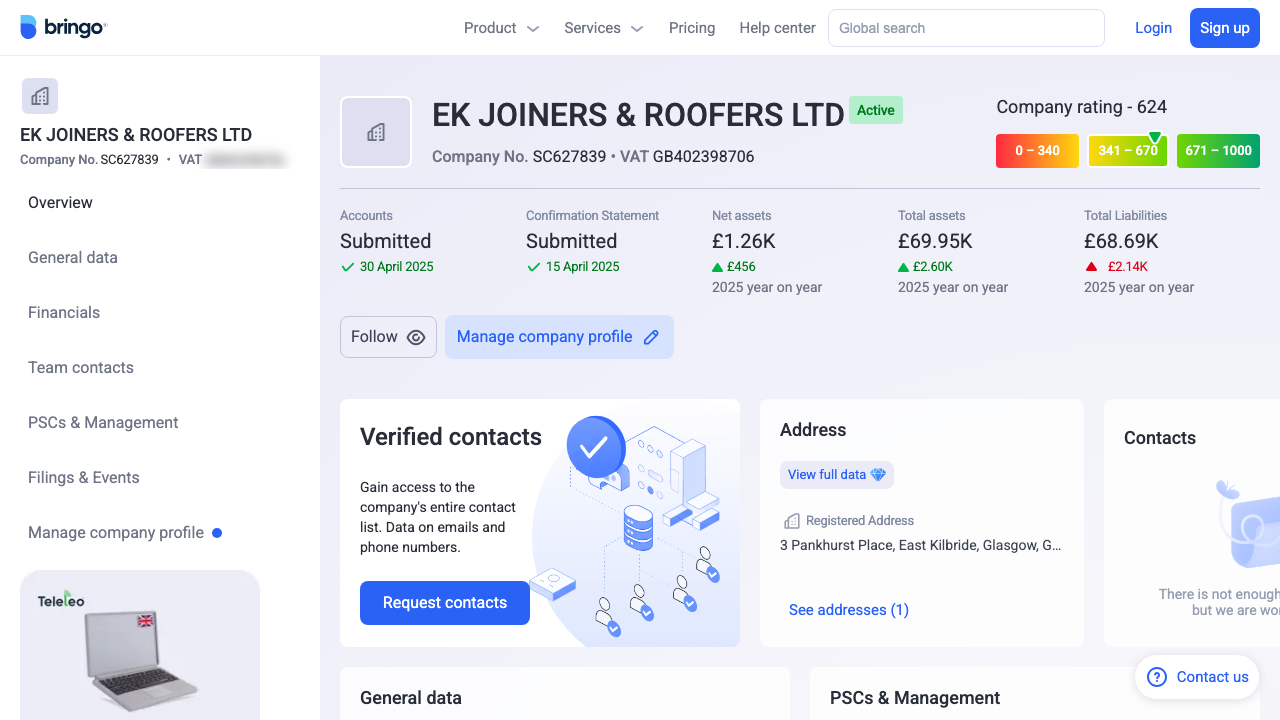 EK JOINERS & ROOFERS LTD website preview