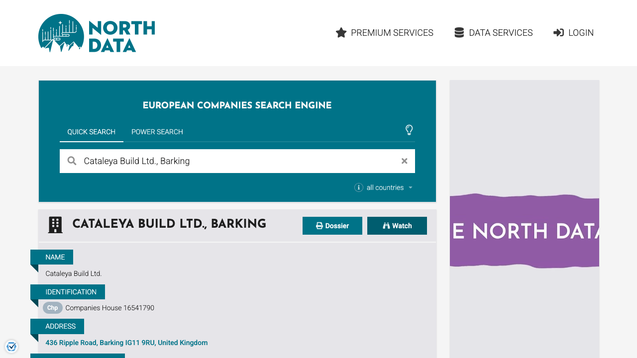 CATALEYA BUILD LTD website preview