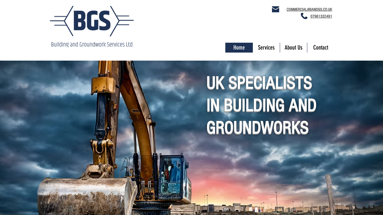 BUILDING & GROUNDWORK SERVICES LTD. website preview