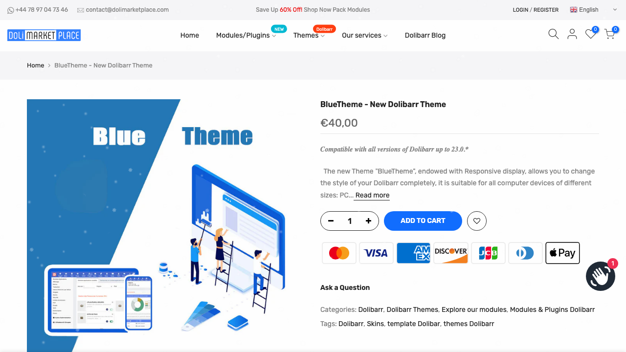 BLUETHEMES LTD website preview