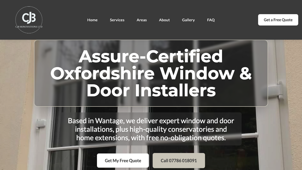 CJB RENOVATIONS LTD website preview