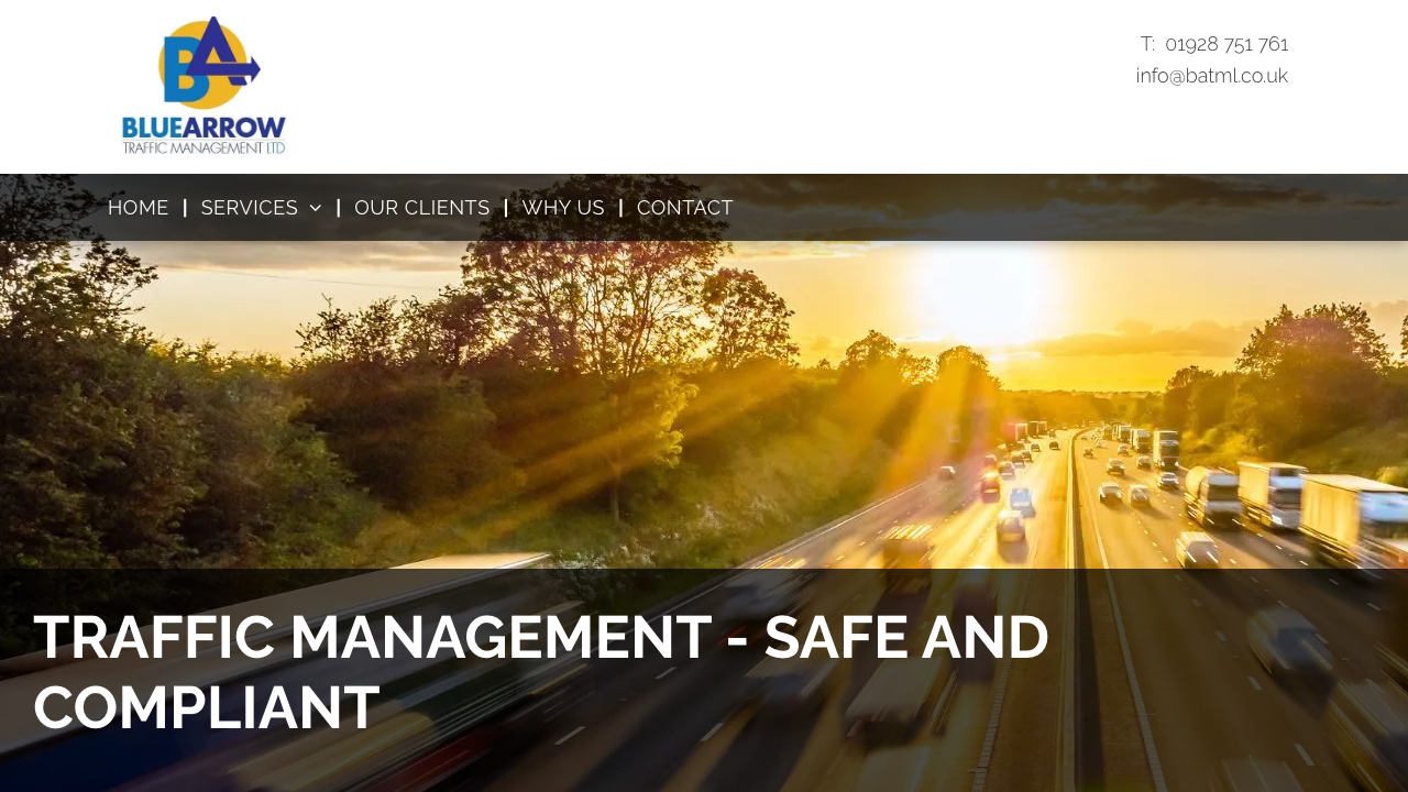 BLUE ARROW TRAFFIC MANAGEMENT LIMITED website preview