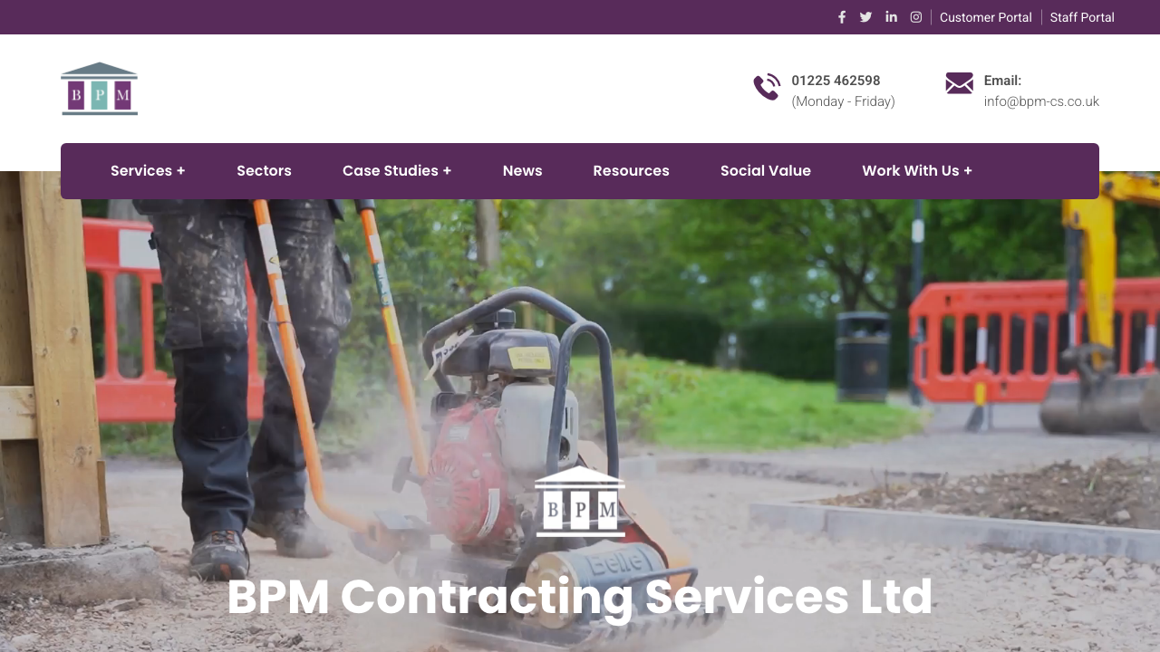 BPM CONTRACTING SERVICES LIMITED website preview