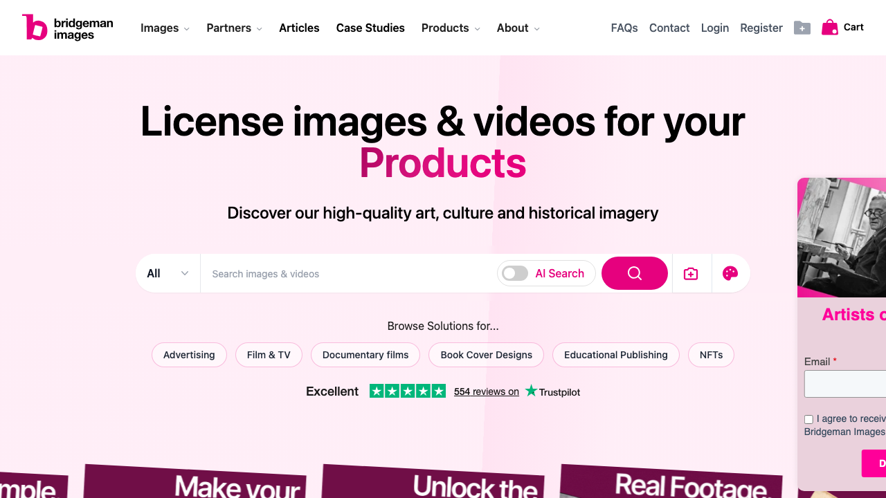 BRIDGEMAN CREATIVE LTD website preview