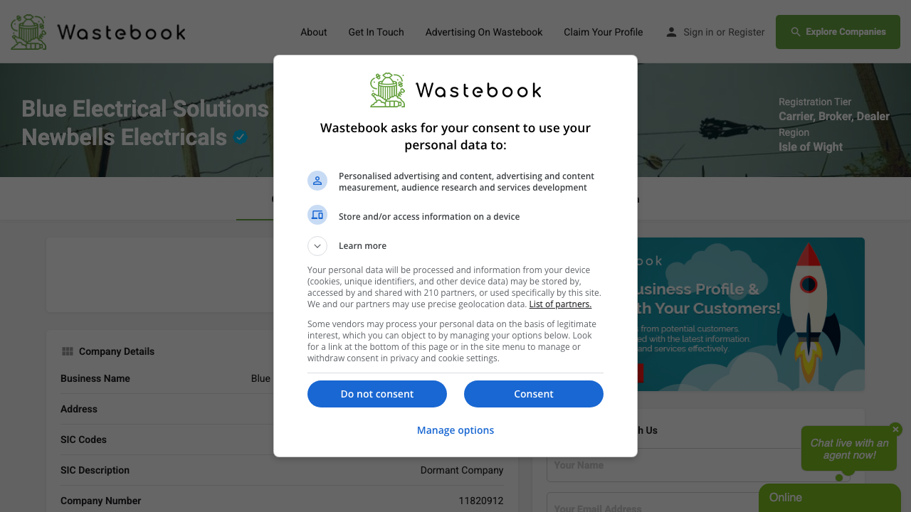BLUE ELECTRICAL SOLUTIONS LIMITED website preview