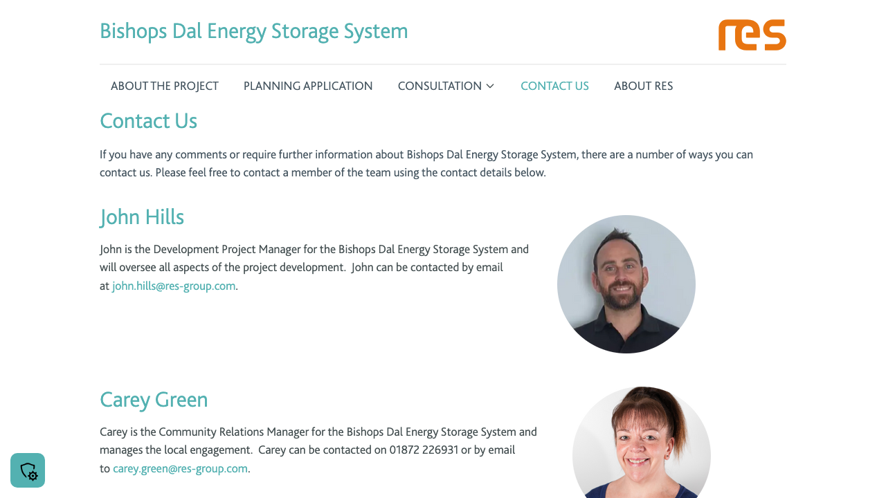 BISHOPS DAL ENERGY STORAGE LIMITED website preview