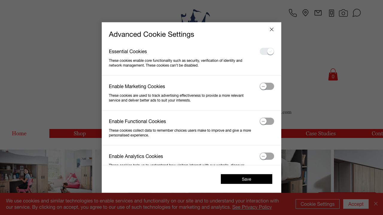 CASTLES UK (MATTRESSES) LIMITED website preview