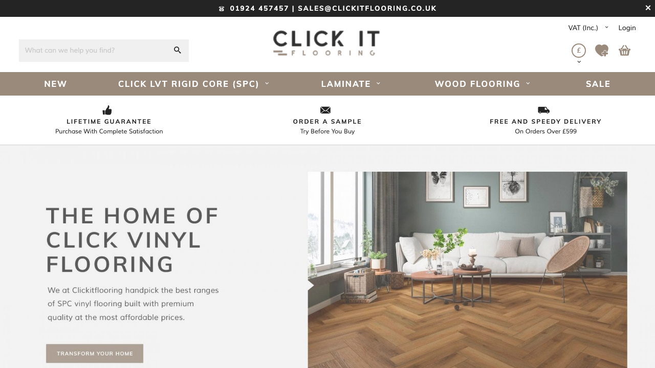CLICK IT FLOORING LTD website preview