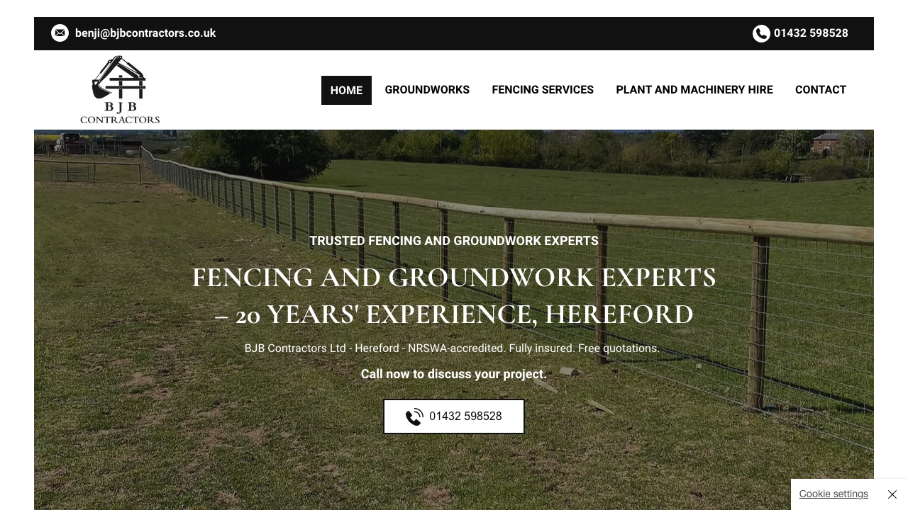 BJB CONTRACTED LTD website preview