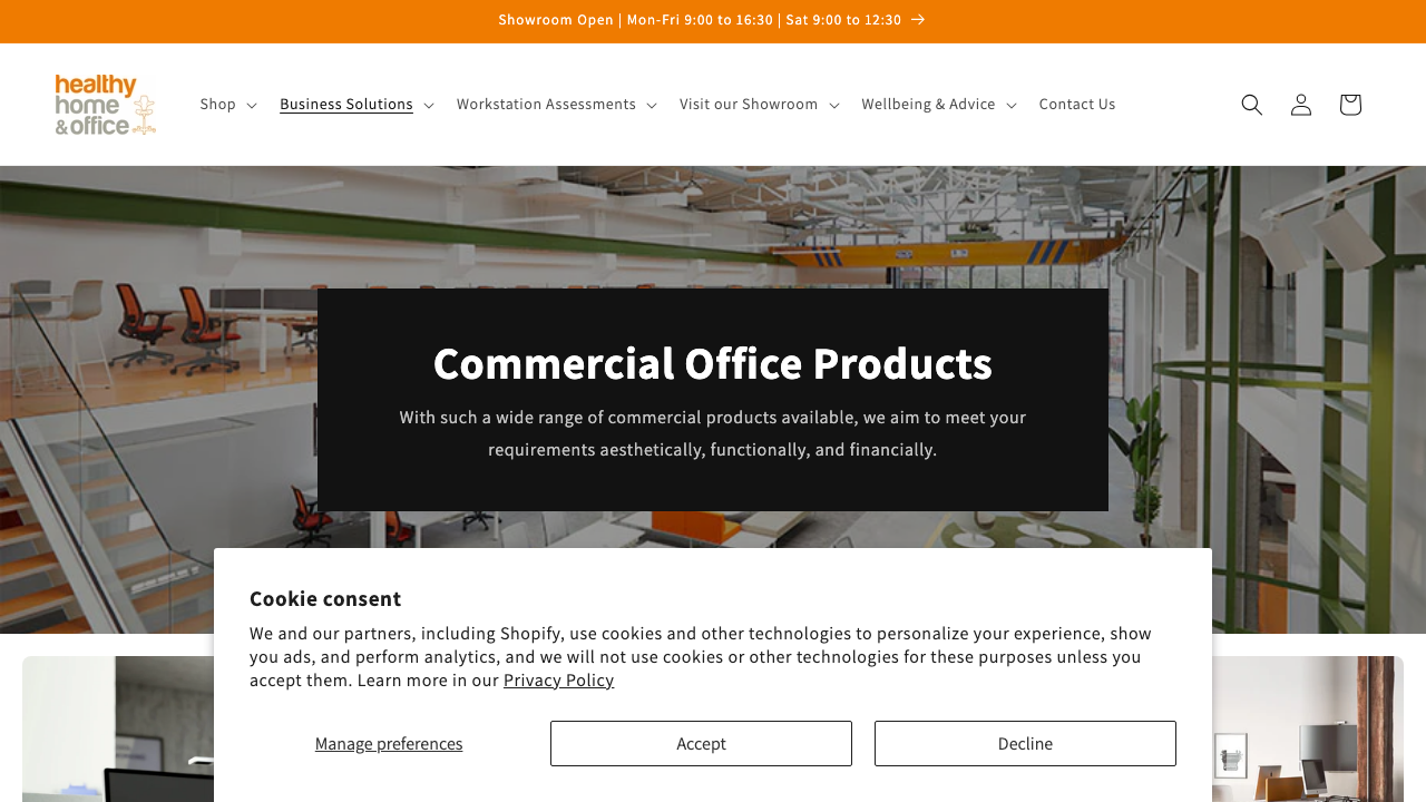 ERGONOMIC OFFICE IMPORTS LIMITED website preview