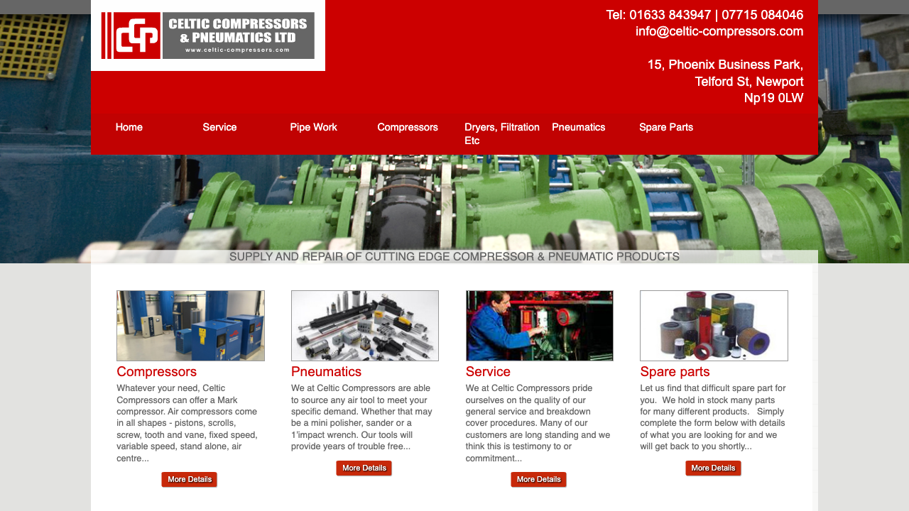 CELTIC COMPRESSORS AND PNEUMATICS LIMITED website preview