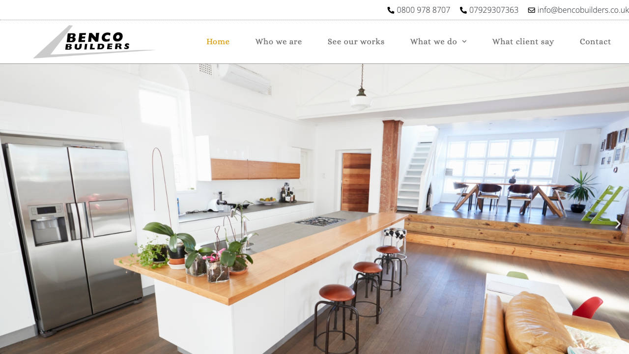 BENCO BUILDERS LTD website preview