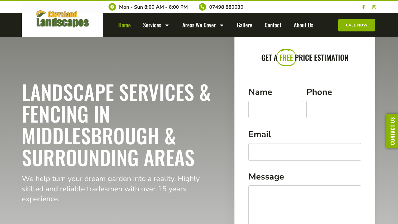 CLEVELAND LANDSCAPING LTD website preview
