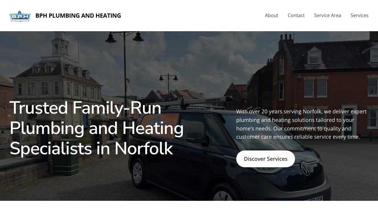 BPH PLUMBING AND HEATING NORFOLK LIMITED website preview