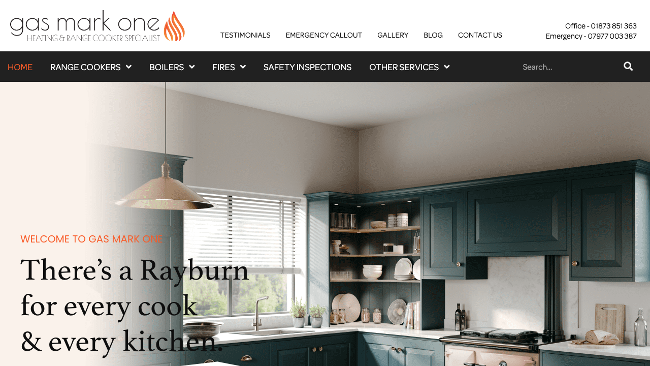 GAS MARK ONE LIMITED website preview