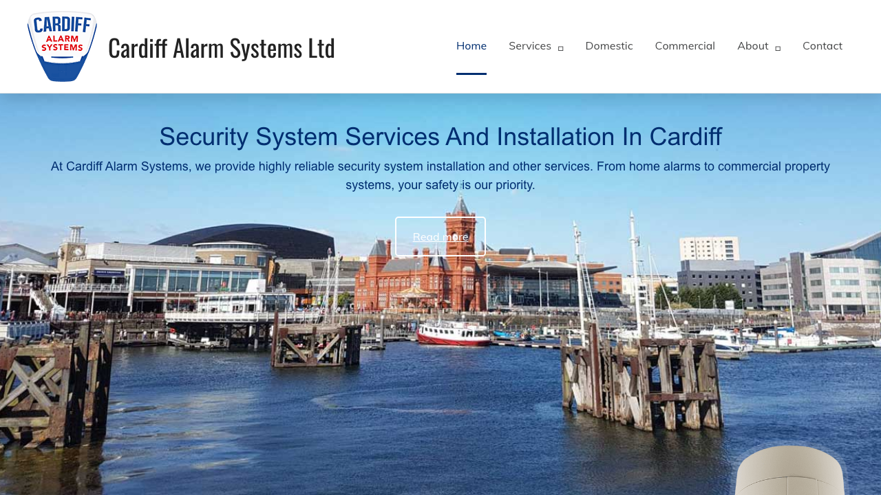 CARDIFF ALARM SYSTEMS LTD website preview