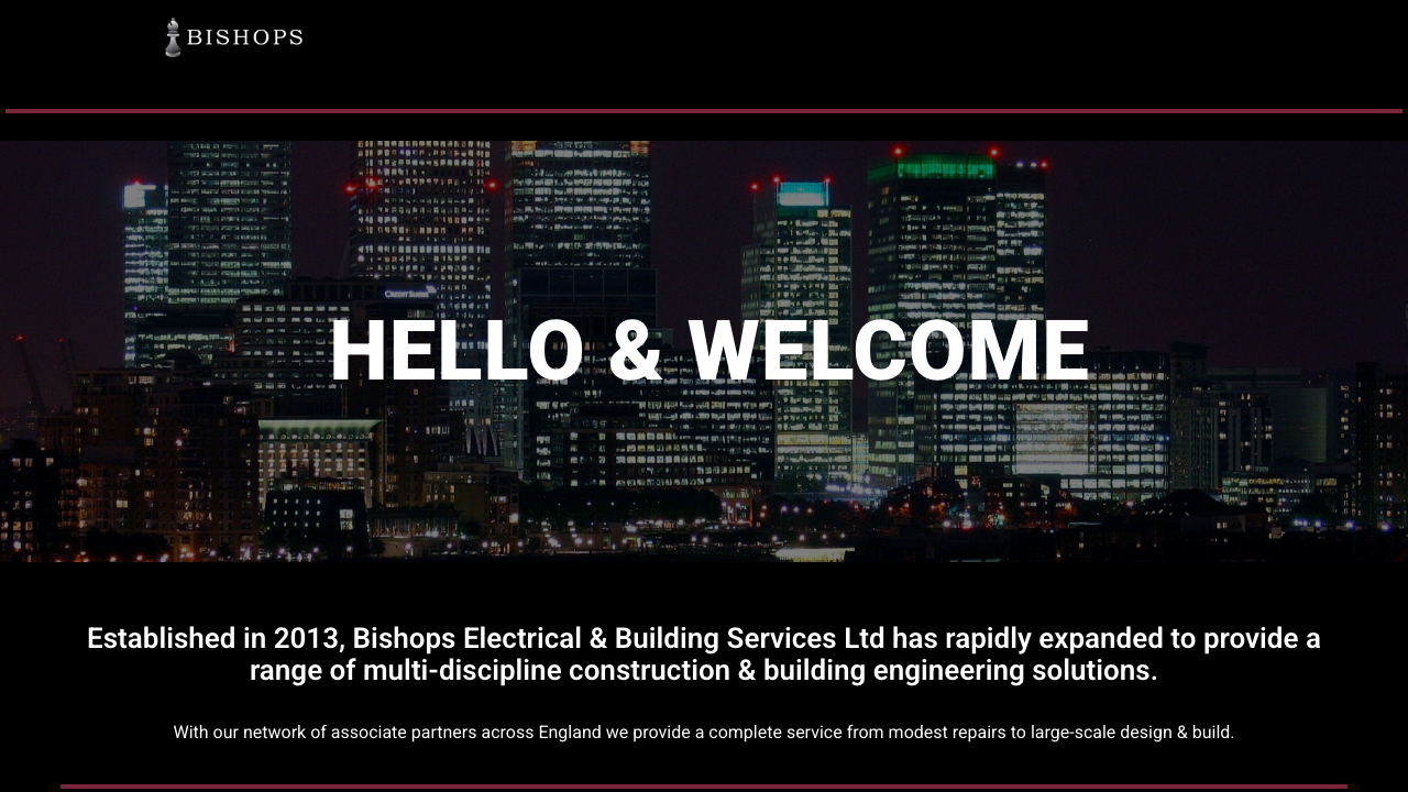 BISHOPS ELECTRICAL & BUILDING SERVICES LIMITED website preview