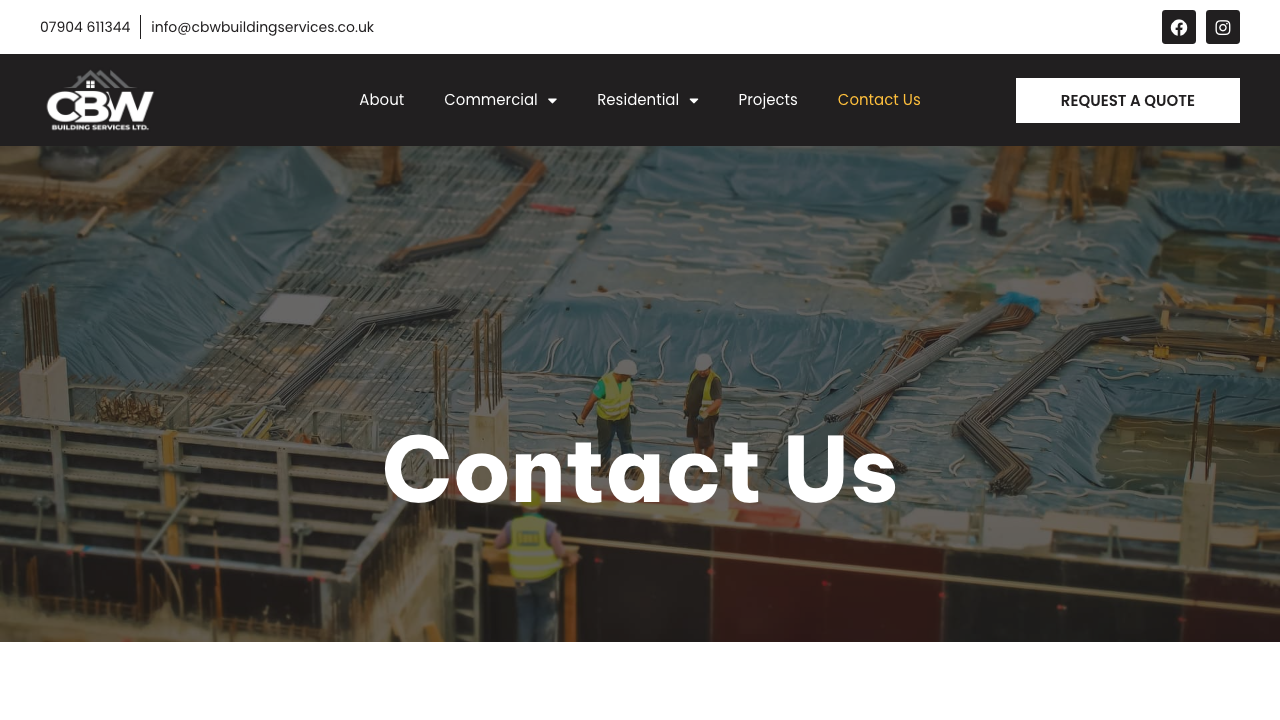 CBW BUILDING SERVICES LTD website preview