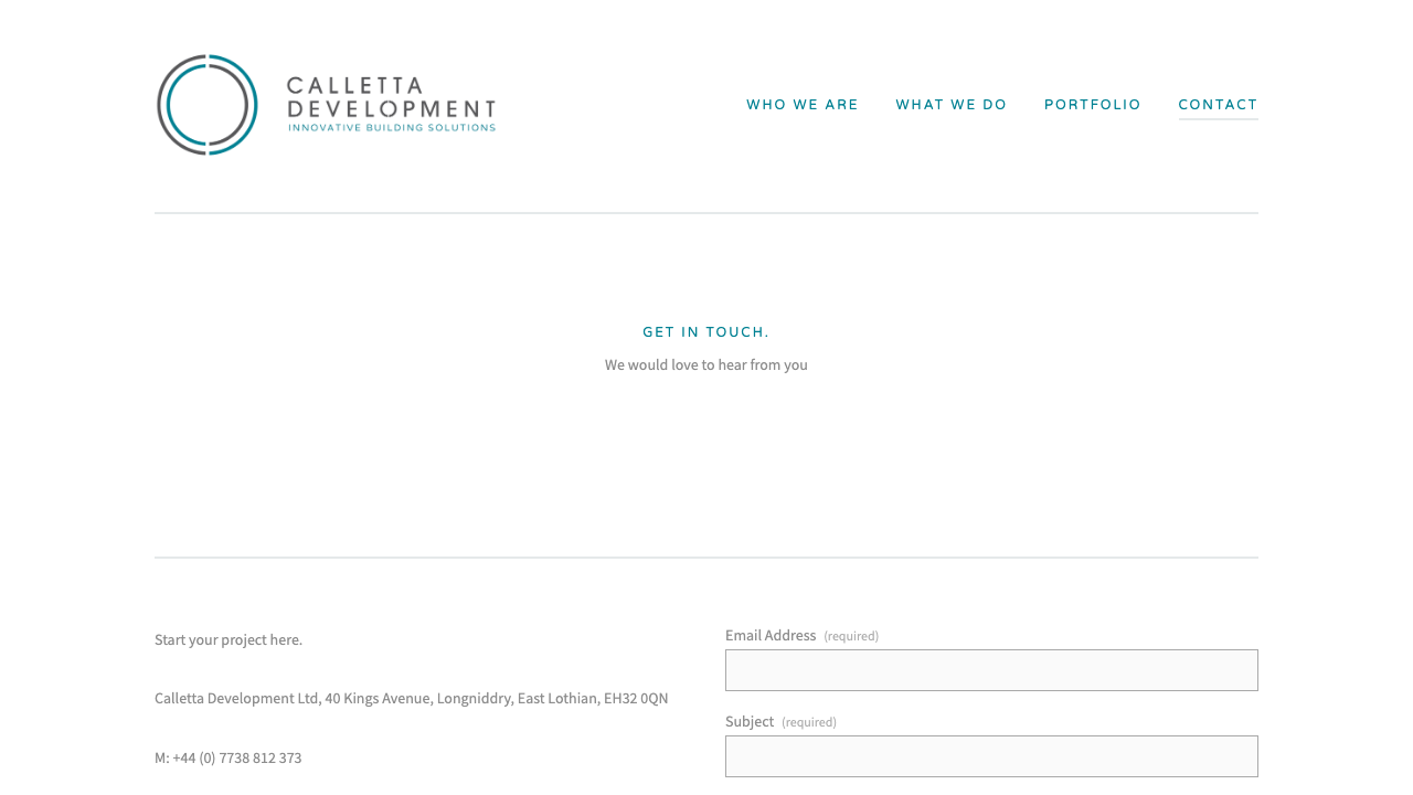 CALLETTA DEVELOPMENT LTD website preview