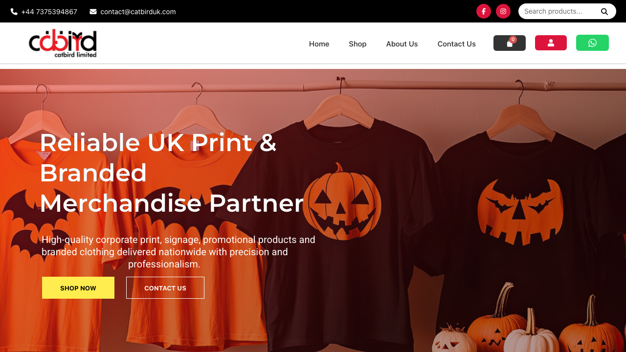 CATBIRD LTD website preview