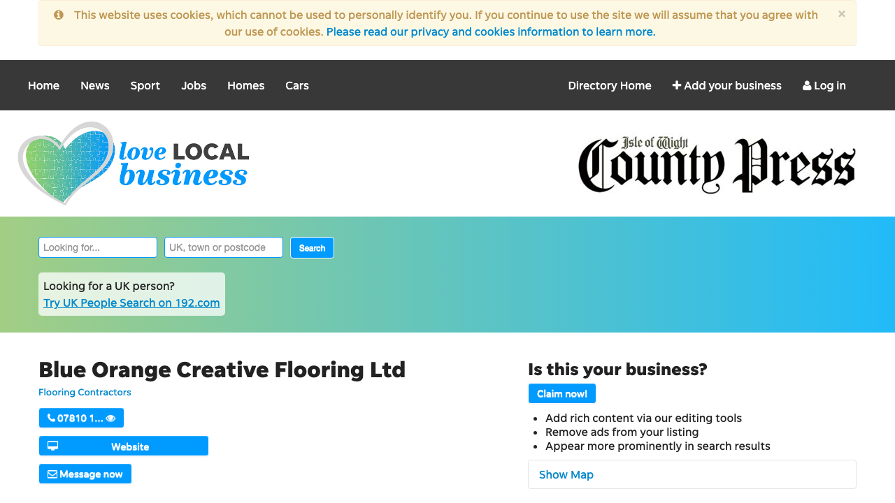BLUE ORANGE CREATIVE LIMITED website preview