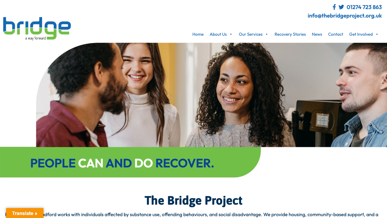 BRIDGE PROJECTS (YORKSHIRE) LTD website preview