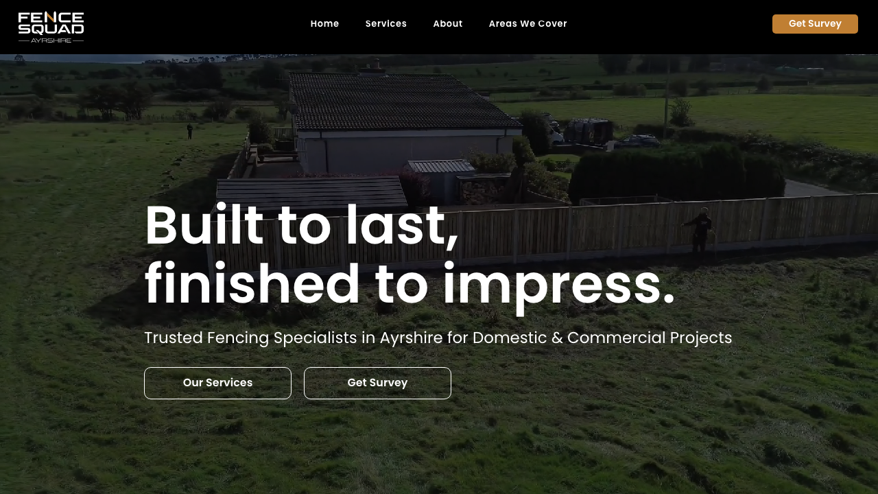 FENCE SQUAD AYRSHIRE LTD website preview