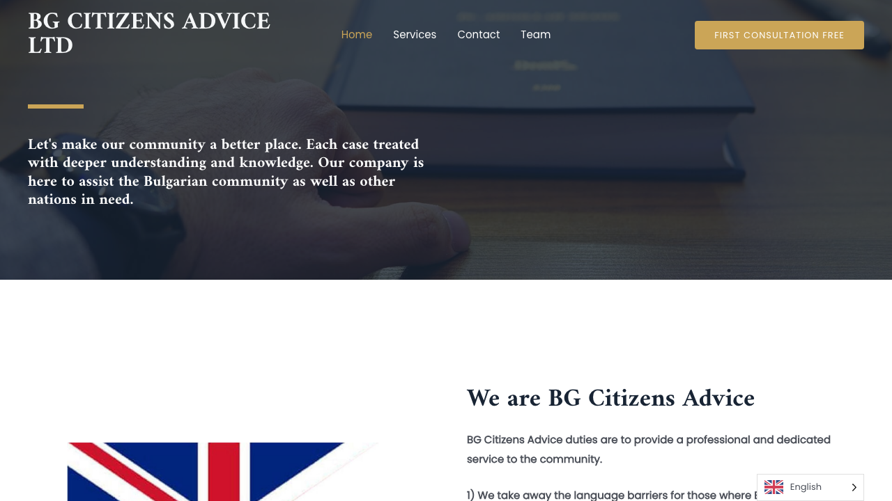 BG CITIZENS ADVICE LIMITED website preview