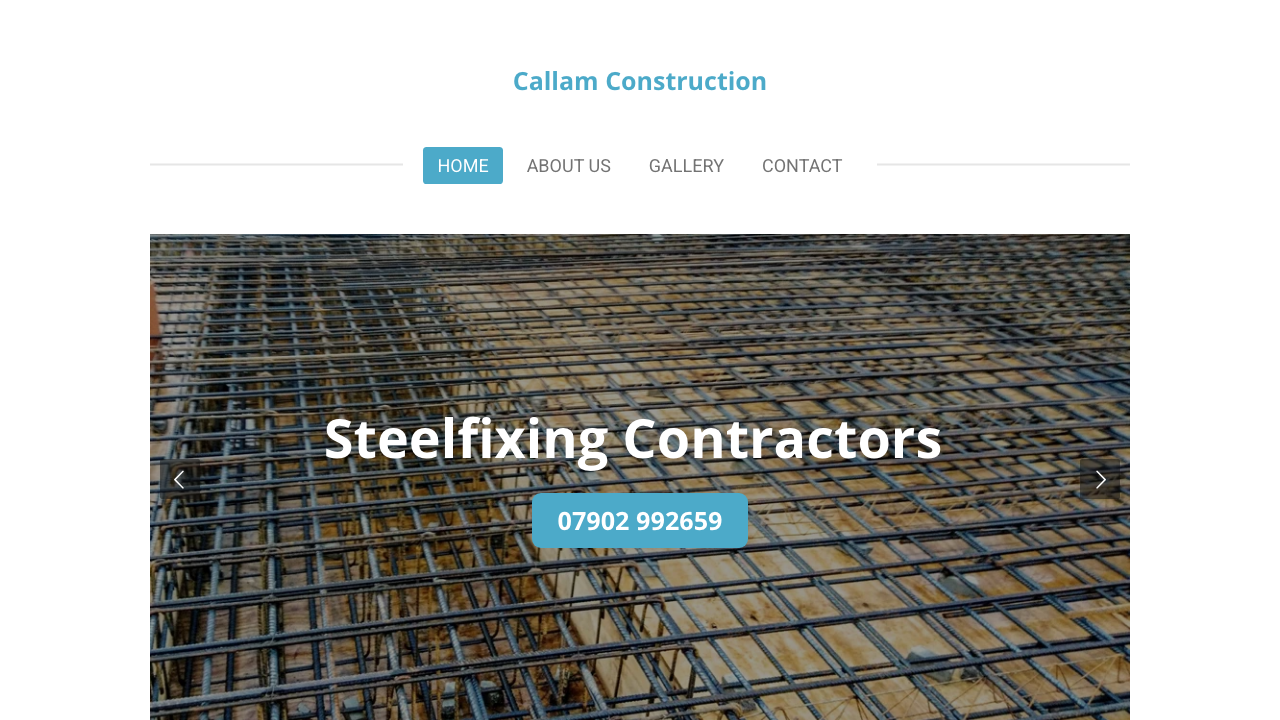 CALLAM CONSTRUCTION LIMITED website preview