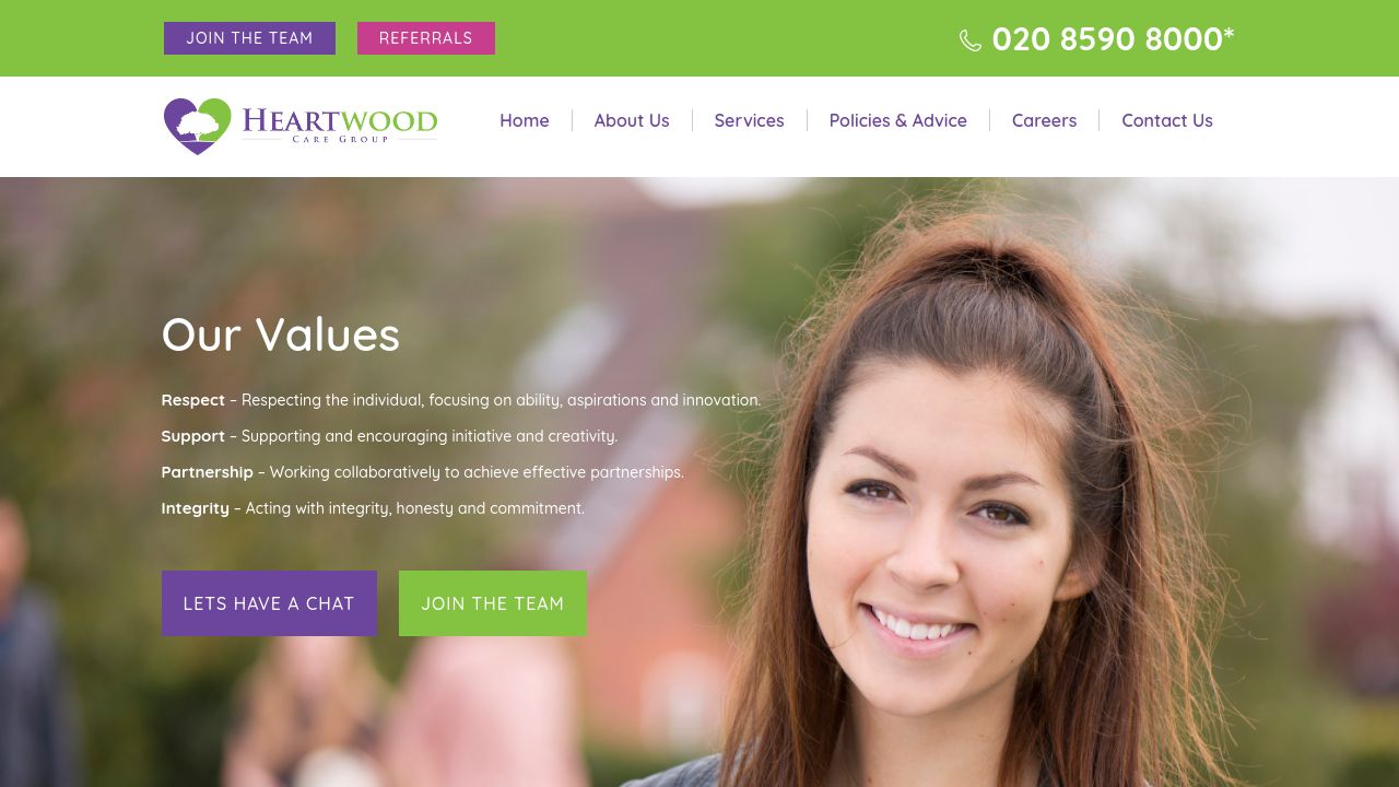 HEARTWOOD SERVICES LTD website preview