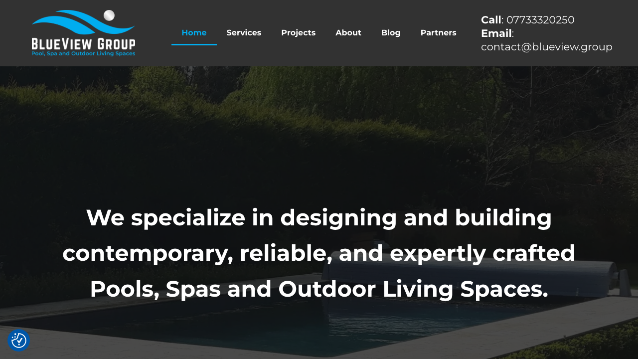 BLUEVIEW POOLS LIMITED website preview