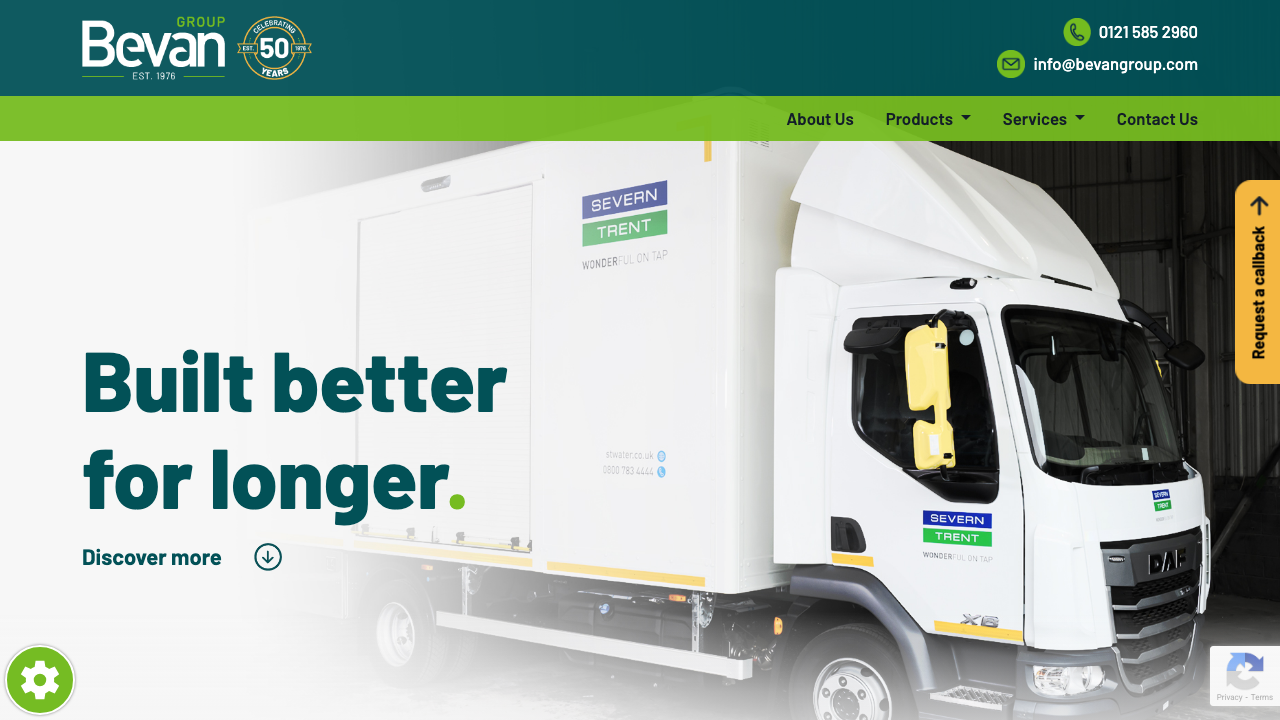 BEVAN MAINTENANCE LIMITED website preview