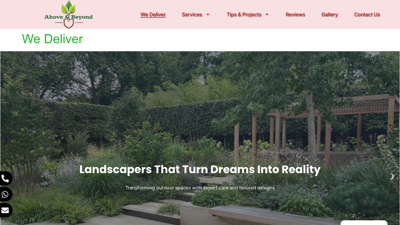 BEYOND LANDSCAPES LTD website preview