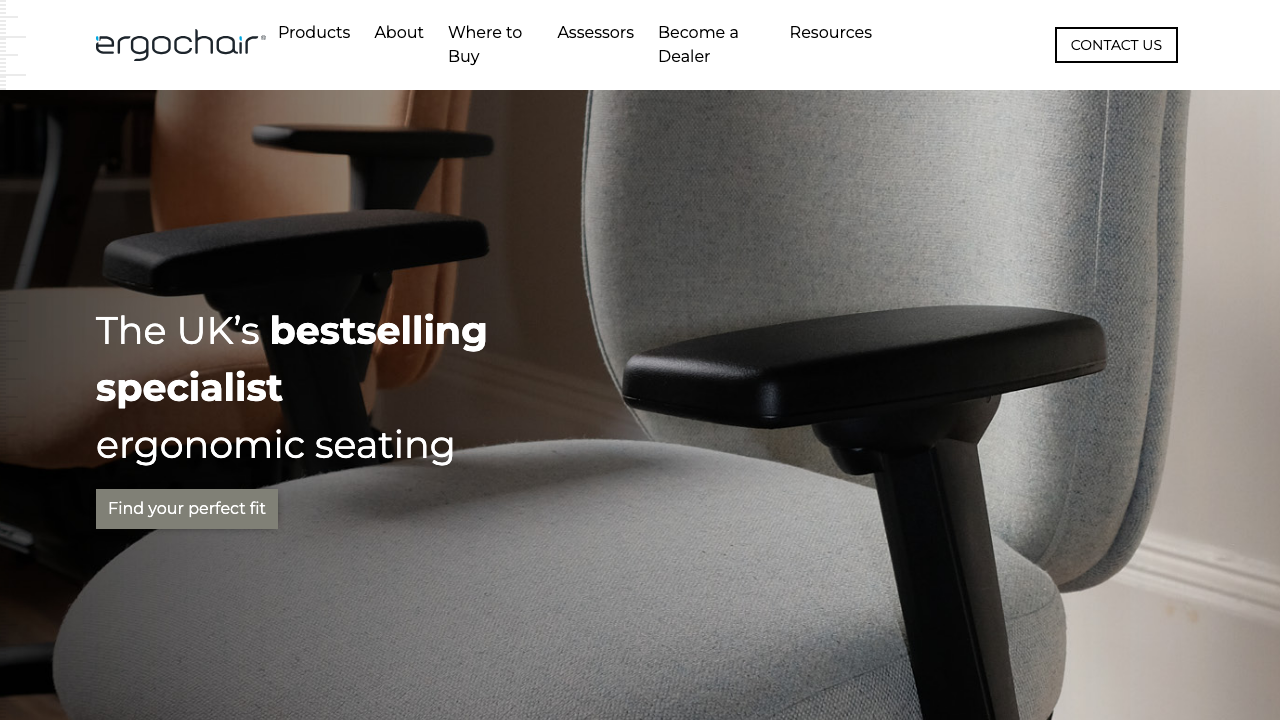 ERGOCHAIR LIMITED website preview