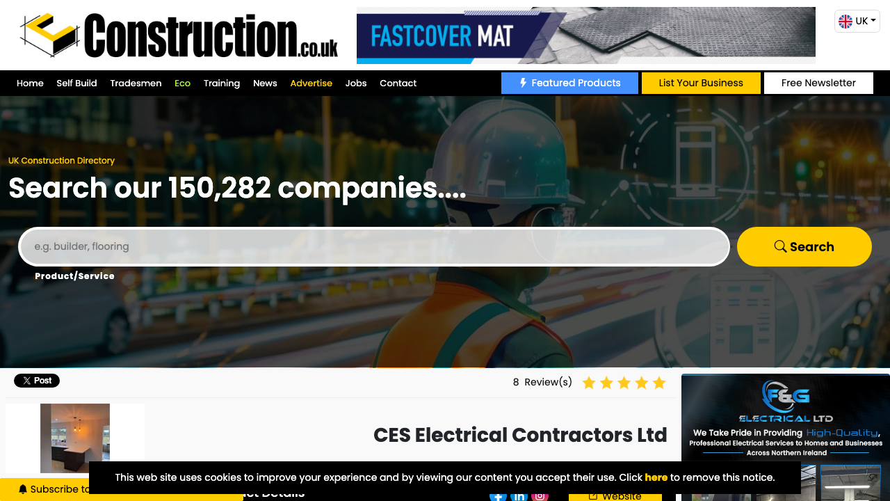 CES ELECTRICAL CONTRACTORS LTD website preview