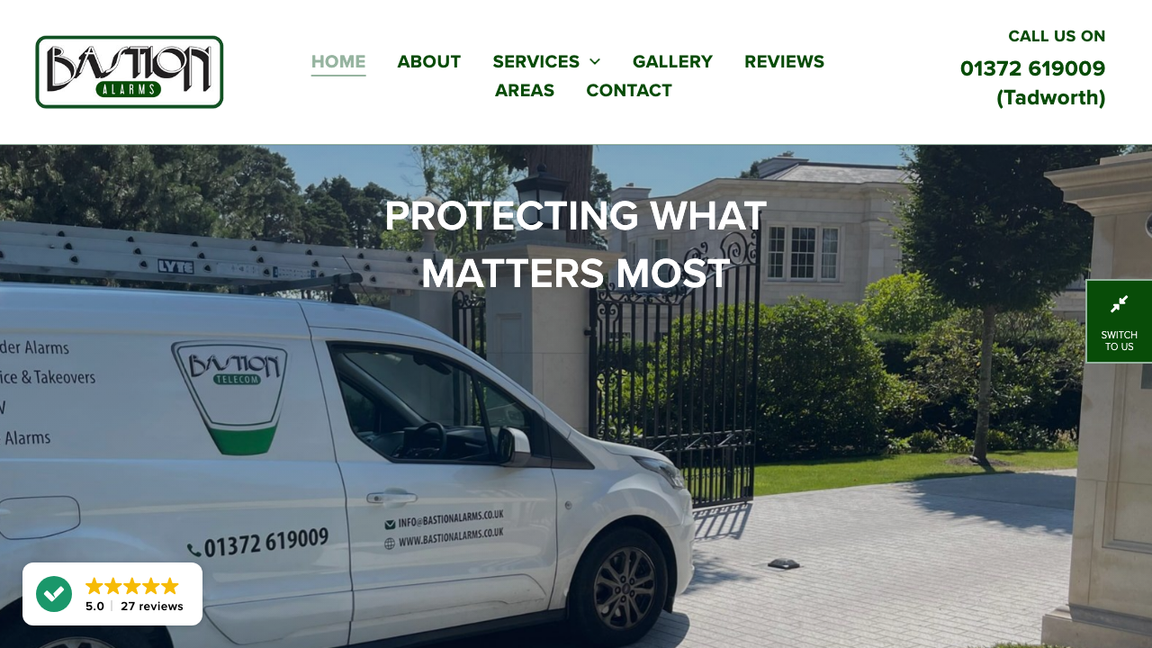BASTION ALARMS LTD website preview