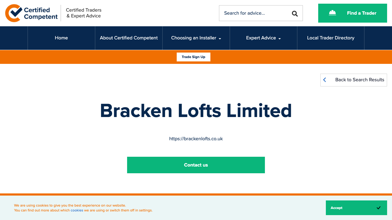 BRACKEN LOFTS LIMITED website preview