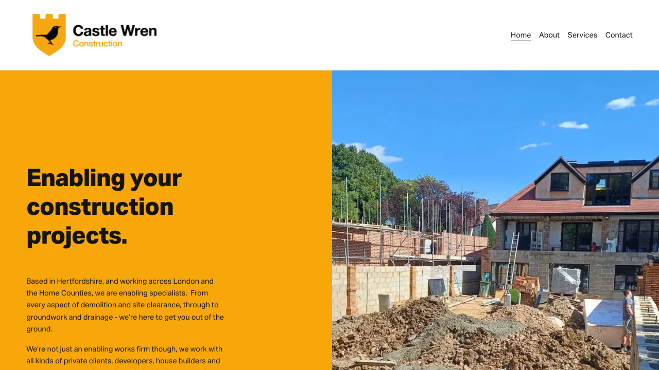 CASTLE WREN CONTRACTING LTD website preview