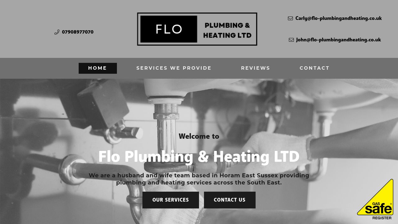 FLO PLUMBING & HEATING LTD website preview