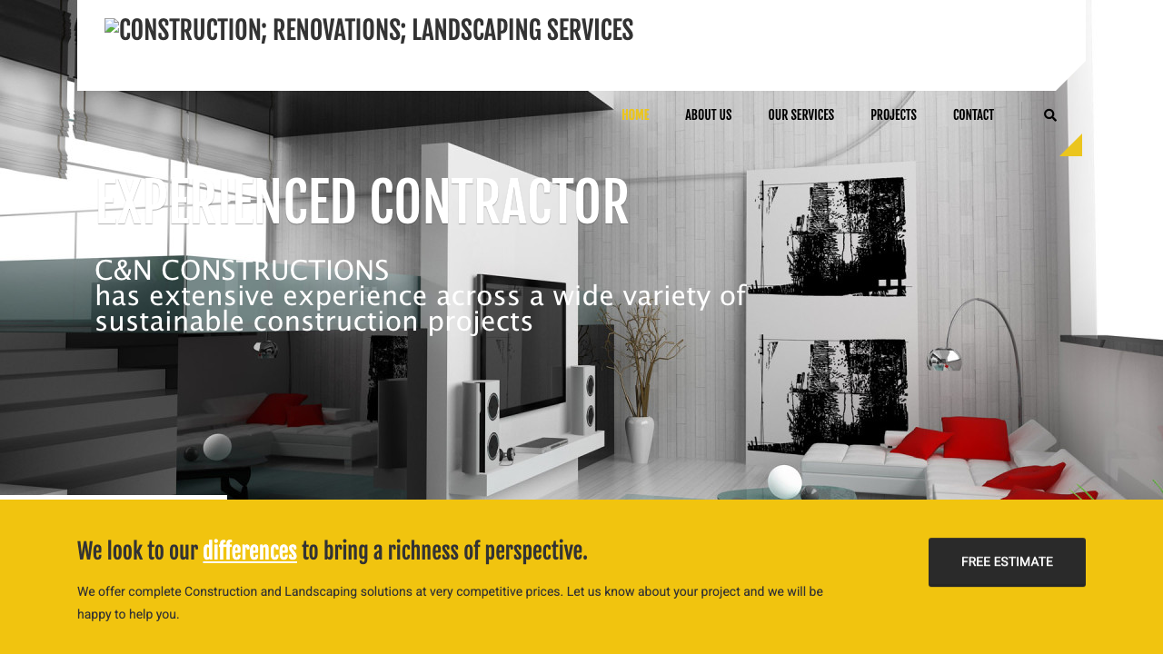 C&N CONSTRUCTIONS LIMITED website preview