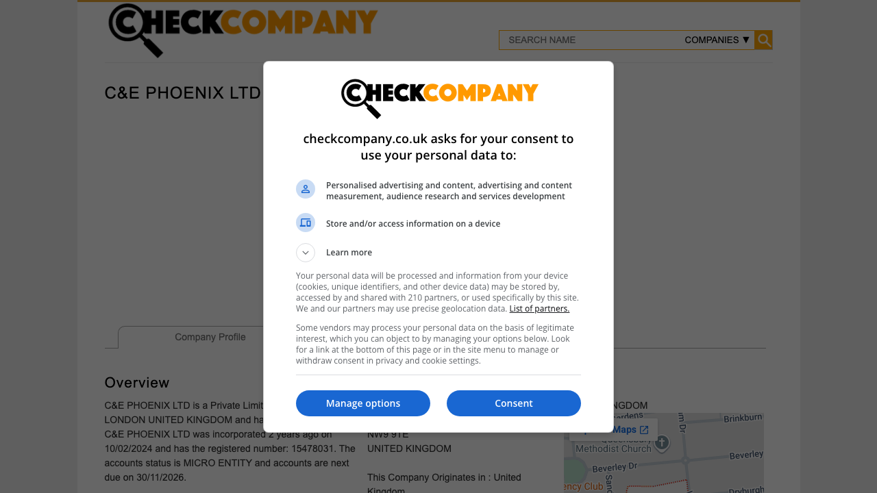 C&E PHOENIX LTD website preview