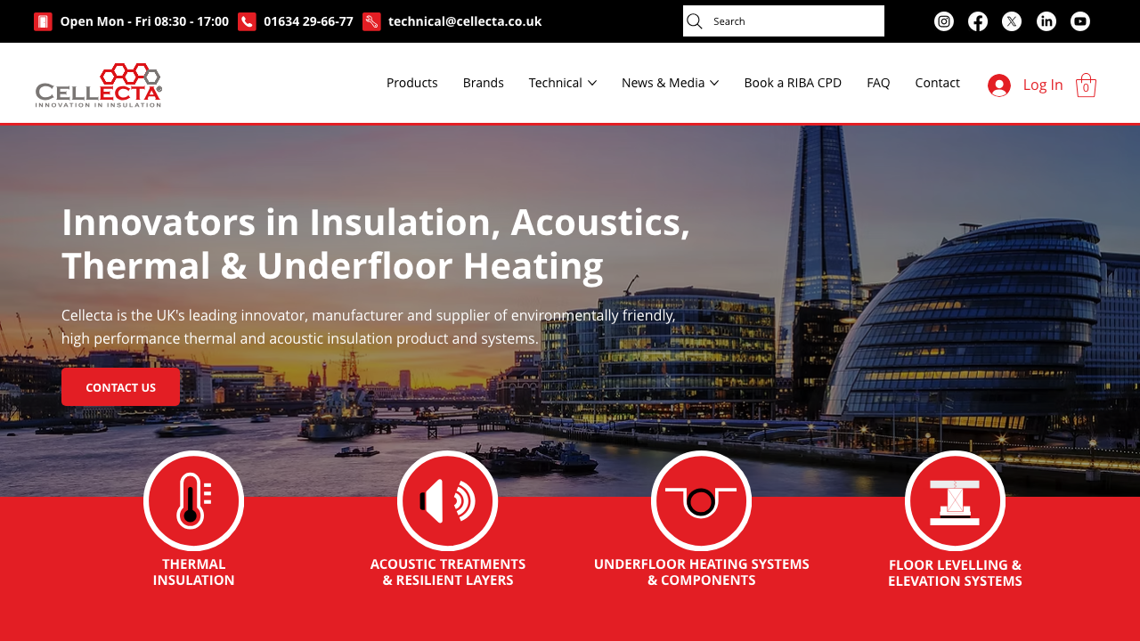 CELLECTA LIMITED website preview