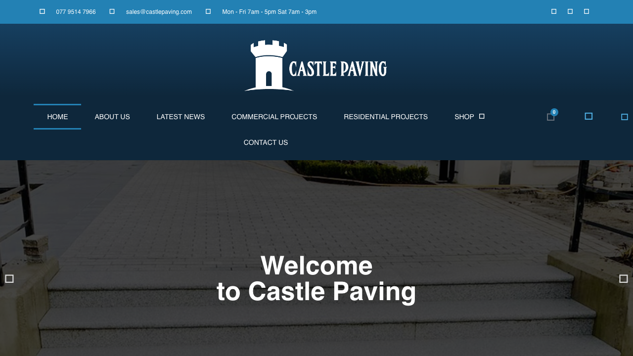 CASTLE PAVING IRELAND LTD website preview
